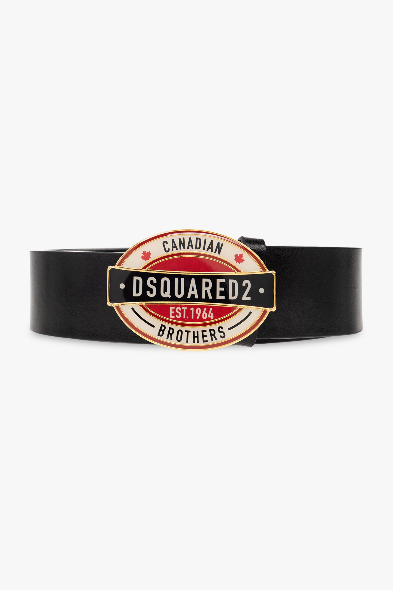 Black Leather belt Dsquared2 - SchaferandweinerShops Japan